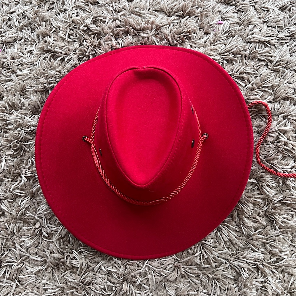 Red cowboy hat
